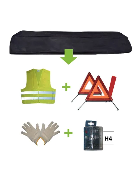 Kit de Emergencia Completo - Bolsa Plana JBM 52781 x2