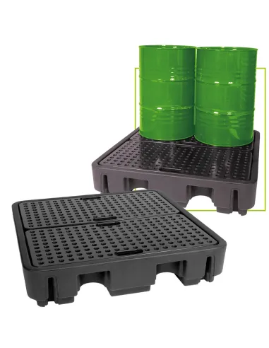 52806 Cubeto Retención 4 Bidones Verticales JBM