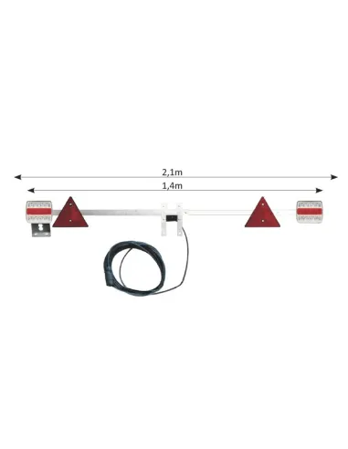 52848 Barra Telescopica Para Remolque De 1,4 A...
