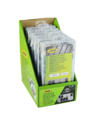 52887 Estuche De Clips Plasticos Honda 150 Pcs JBM