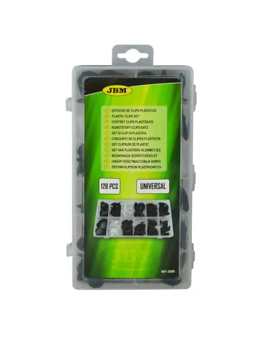 Estuche de Clips Plásticos Universales 128PCS...