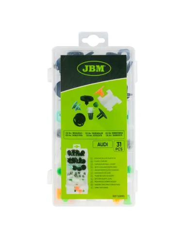 52890 Estuche De Clips Plasticos Audi 31 Pcs JBM