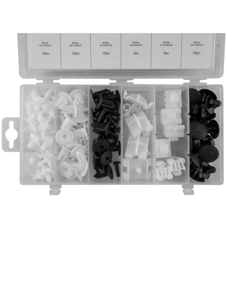 52893 Estuche De Clips Plasticos Mercedes-Benz 95 Pcs JBM