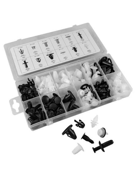 52895 Estuche De Clips Plasticos Mitsubishi 132 Pcs JBM