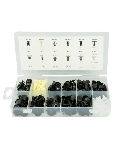 52896 Estuche De Clips Plasticos Mazda 190 Pcs JBM