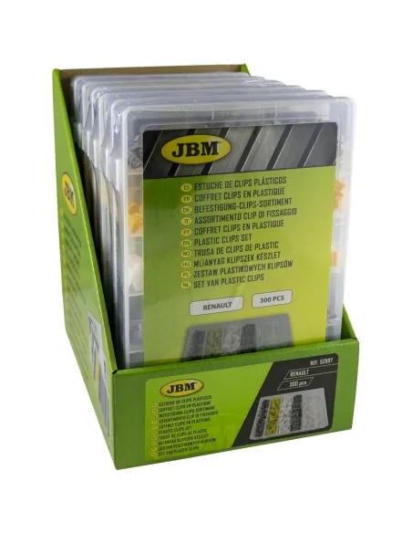 52897 Estuche De Clips Plasticos Renault 300 Pcs JBM