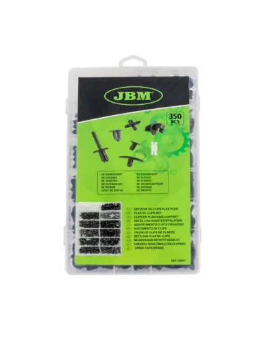 52901 Estuche De Clips Plasticos Volvo 350 Pcs JBM