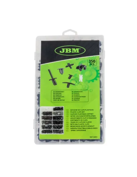 52901 Estuche De Clips Plasticos Volvo 350 Pcs JBM