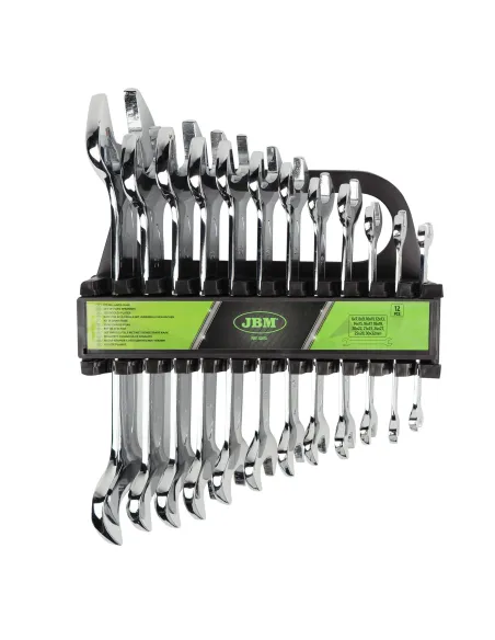 52973 Kit De 12 Llaves Fijas - Acabado Brillante JBM