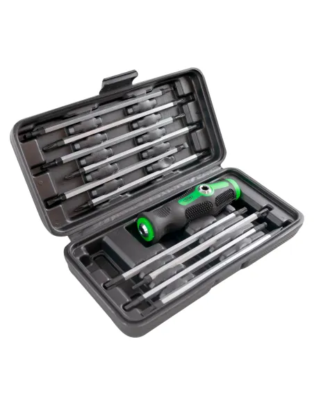 Estuche de Destornilladores 20 en 1 con Mango y Varillas de Doble Punta Intercambiables JBM 53010