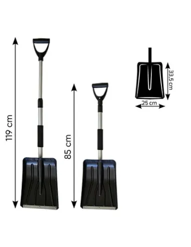 53033 Pala Extensible Aluminio JBM