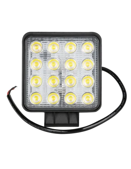53045 Faro De Trabajo De 16 Leds 48W Cuadrado Luz Dispersa JBM