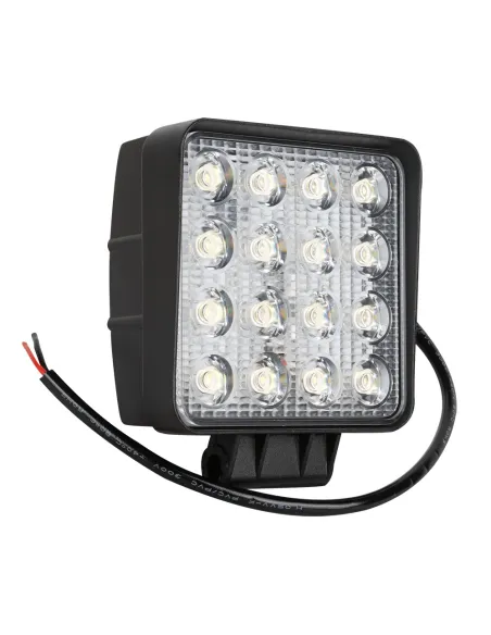 53045 Faro De Trabajo De 16 Leds 48W Cuadrado Luz Dispersa JBM