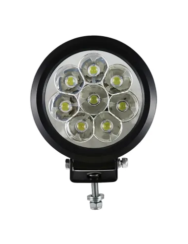 53051 Faro De Trabajo De 8 Leds 80W Redondo Luz...