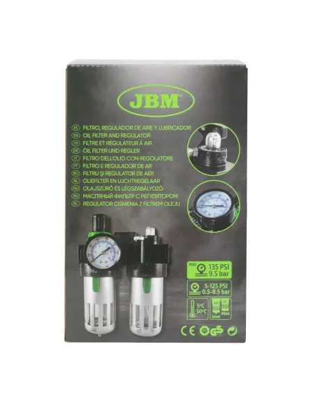 53066 Filtro, Regulador De Aire Y Lubricador 1/4" JBM