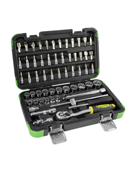 53075 Estuche De Herramientas De 3/8" De 59 Piezas Con Vasos De 12 JBM