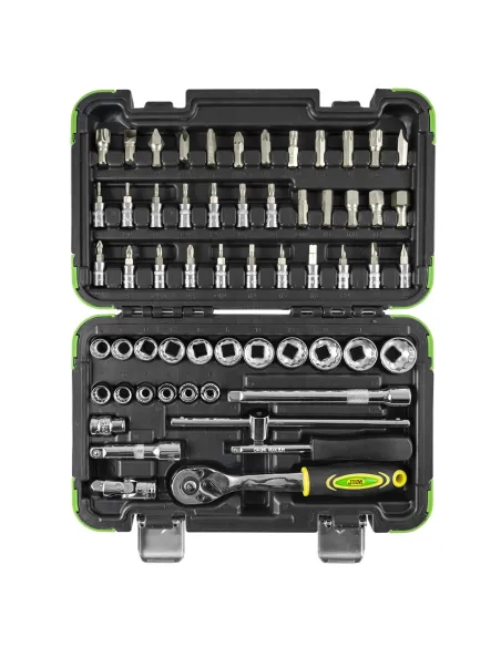 53075 Estuche De Herramientas De 3/8" De 59 Piezas Con Vasos De 12 JBM