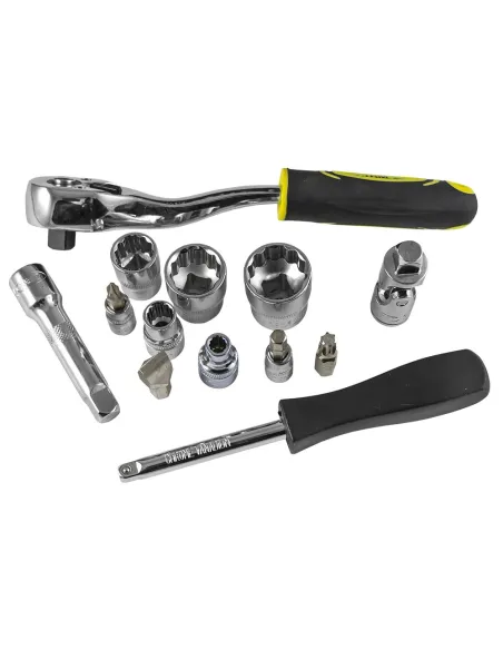 53075 Estuche De Herramientas De 3/8" De 59 Piezas Con Vasos De 12 JBM