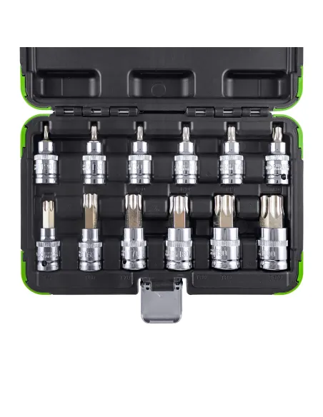 53103 Set 12 Piezas 1/2" Punta Torx JBM