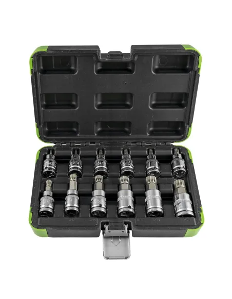 53104 Set 12 Piezas 1/2" Punta 12 Cantos Cromado JBM