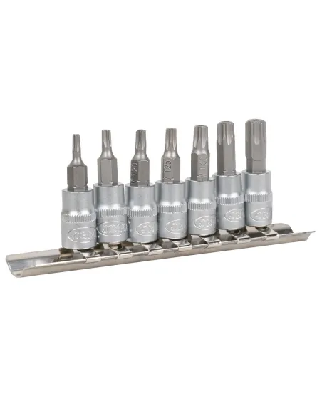 53127 Juego De 7 Puntas Torx Inviolable 1/4" JBM