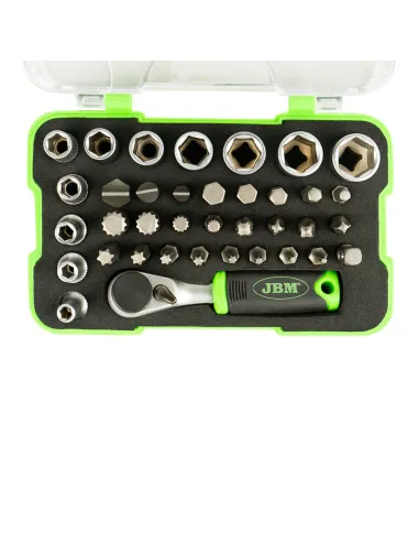 53156 Estuche De 38 Piezas Con Carraca Mini De...