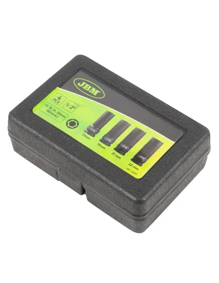 53197 Set De 4 Vasos De Impacto Para Tornillos De Seguridad JBM