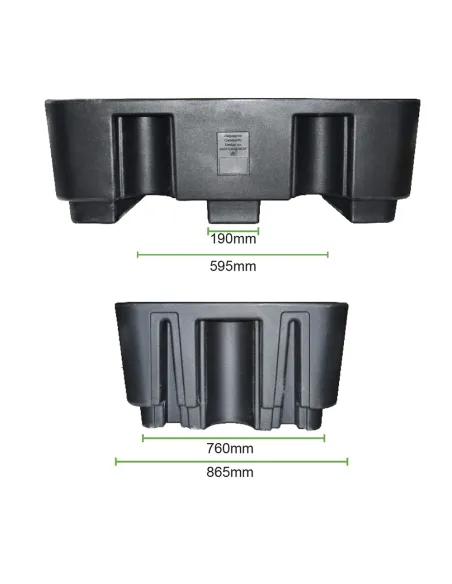 53214 Cubeto Retención Especial Europallet 2 Bidones JBM