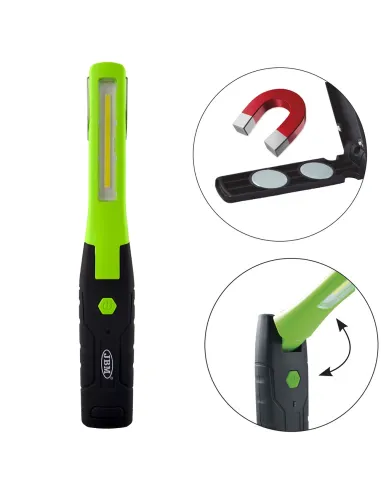 53216 Lámpara Portátil Cob Plegable Con Base...