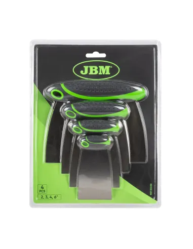 53339 Set De 4 Espátulas De Acero JBM