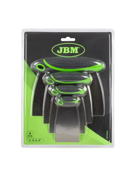 53339 Set De 4 Espátulas De Acero JBM