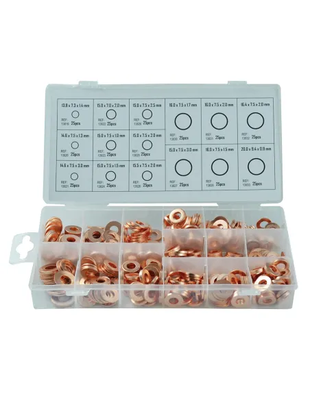 53340 Estuche De Arandelas De Cobre Para Inyectores 375 Pcs JBM