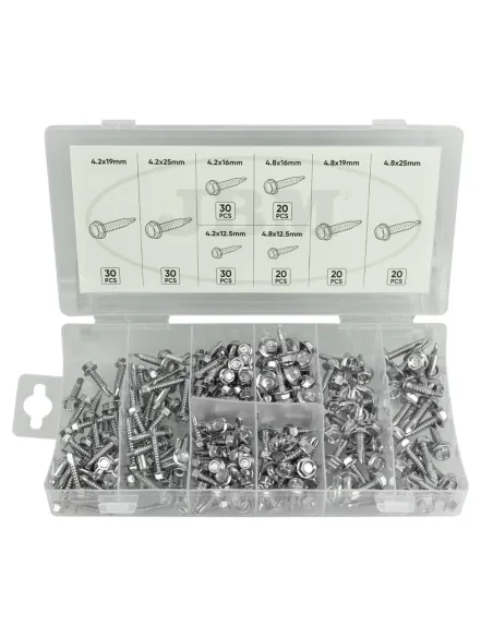 53354 Estuche De Tornillos Autorroscantes200Pcs JBM