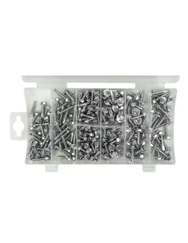 53354 Estuche De Tornillos Autorroscantes200Pcs...