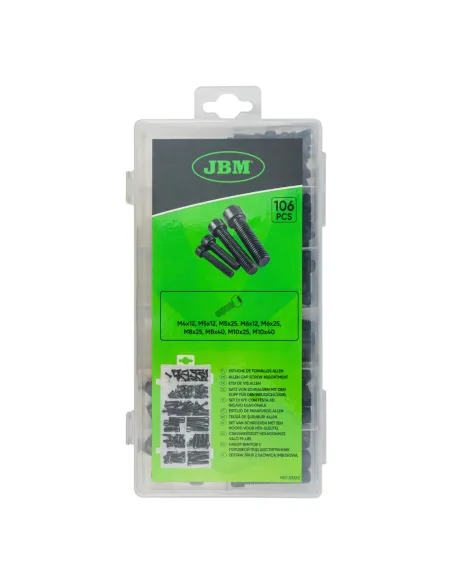 Estuche de Tornillos Allen 106PCS JBM 53362