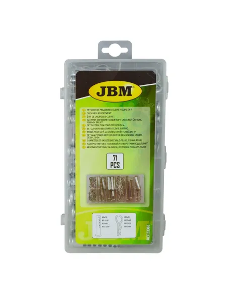 Estuche de Pasadores Clevis y Clips en JBM 53363