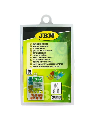 53368 Estuche De Mini Fusibles De 50 U. JBM