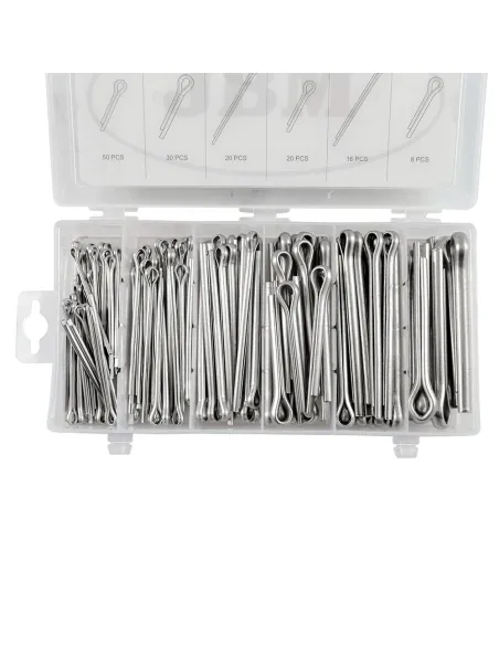 53372 Estuche De Pasadores De Aletas Inox144Pcs JBM