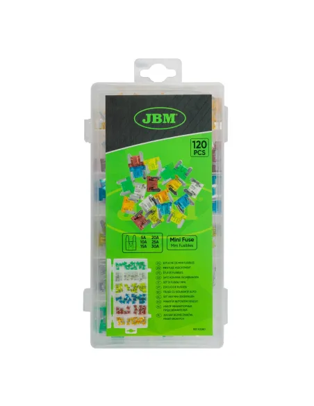 Estuche de Mini Fusibles 120PCS JBM 53380