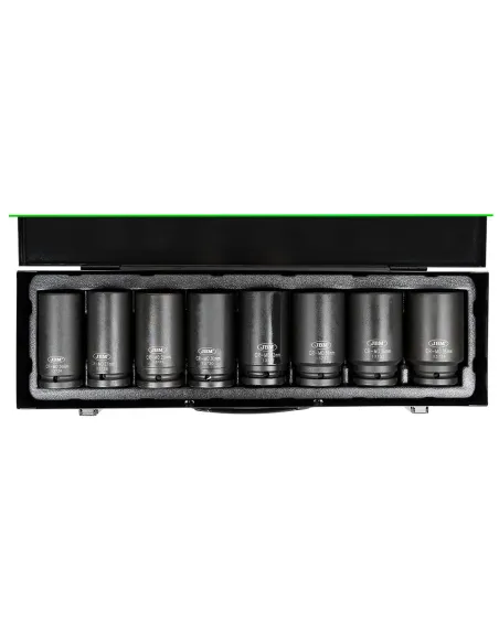 53470 Set De 8 Vasos De Impacto Largos Hex. De 3/4" JBM