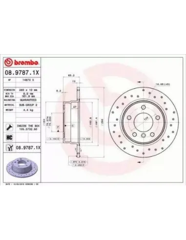 0897871X Disco de freno Brembo