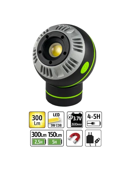 53528 Lámpara Esférica Imantada JBM