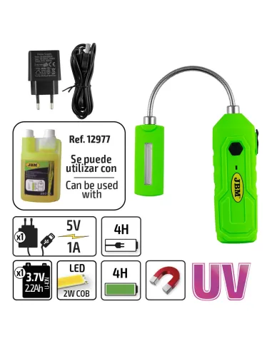 53530 Lámpara Portátil Cob Ultravioleta...