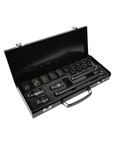 53531 Set De 19 Piezas De Impacto De 1/2" Con 14 Vasos De 12 Canto JBM