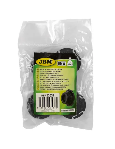 53537 Bolsa De 5 Tapones De CarterBmw JBM