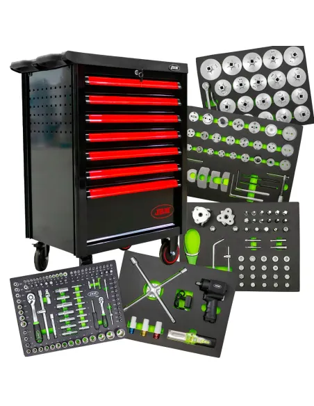 53556 Carro De Herramientas Especial Mantenimiento VehãCulo - Roj JBM