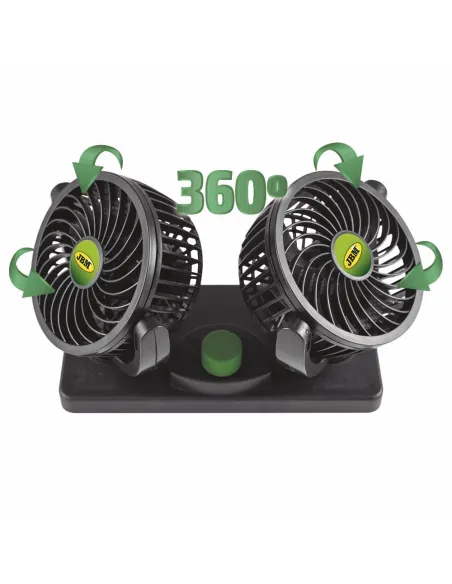 53600 Ventilador De Coche Doble 4" - 12V JBM