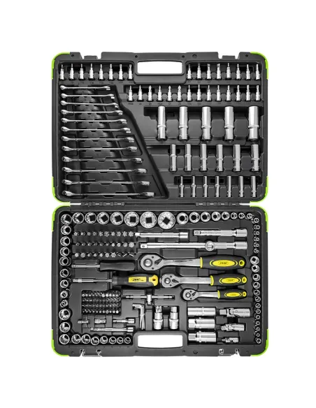 53619 Estuche De Herramientas De 216 Piezas Con Vasos De 12 Cantos JBM