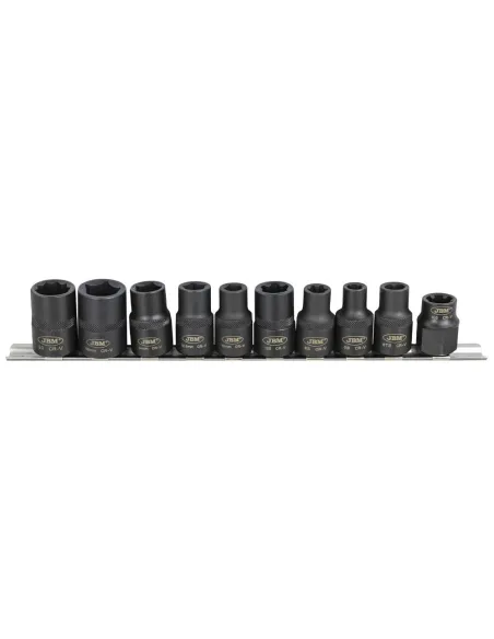 53669 Set De 10 Vasos De 1/2" Especiales Para Automocion JBM