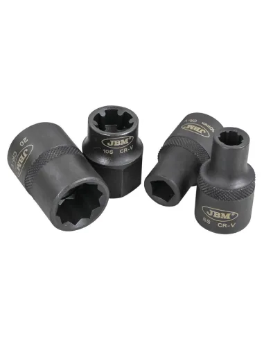 53669 Set De 10 Vasos De 1/2" Especiales Para...